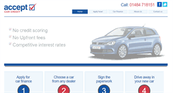 Desktop Screenshot of acceptcarcredit.com